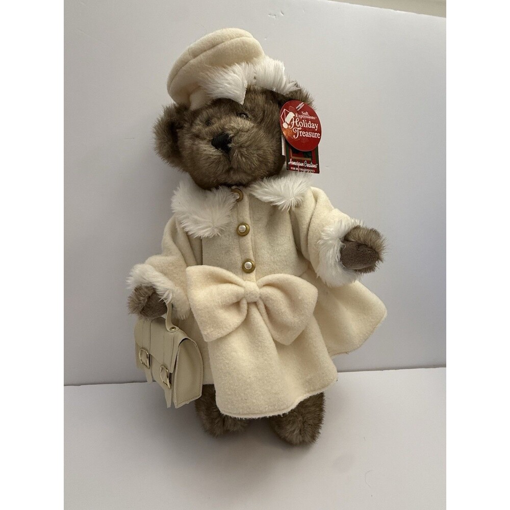 Dan Dee Collectors Choice Brown Bear Teddy 16” Ralph Lauren Christmas vibe